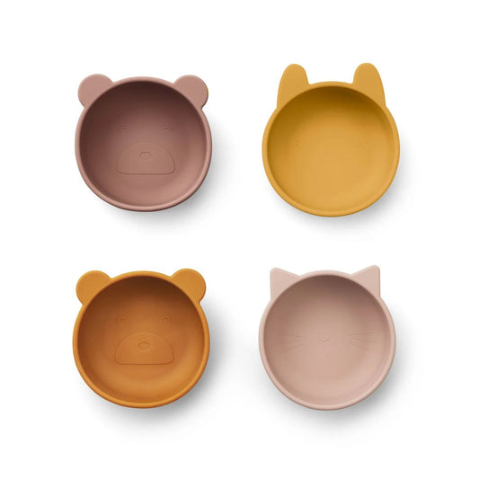 Iggy Silicone Bowls Rose