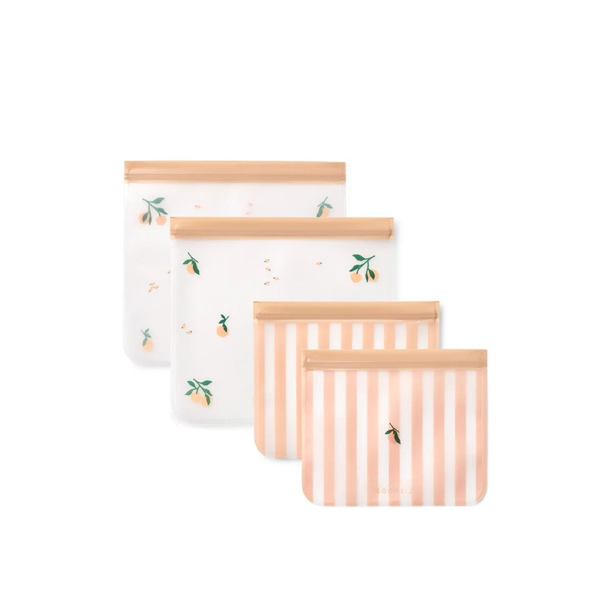Rebus Reusable Food Bags Peach