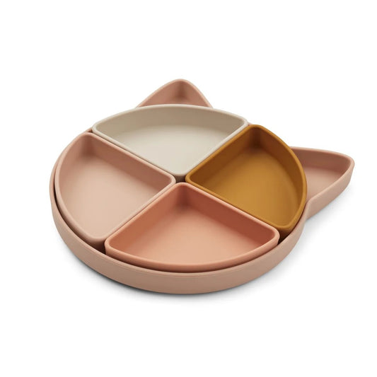 Arne Divider Plate Cat Rose
