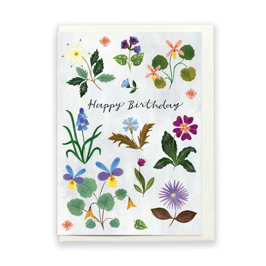 Happy Birthday Floral 3 Card