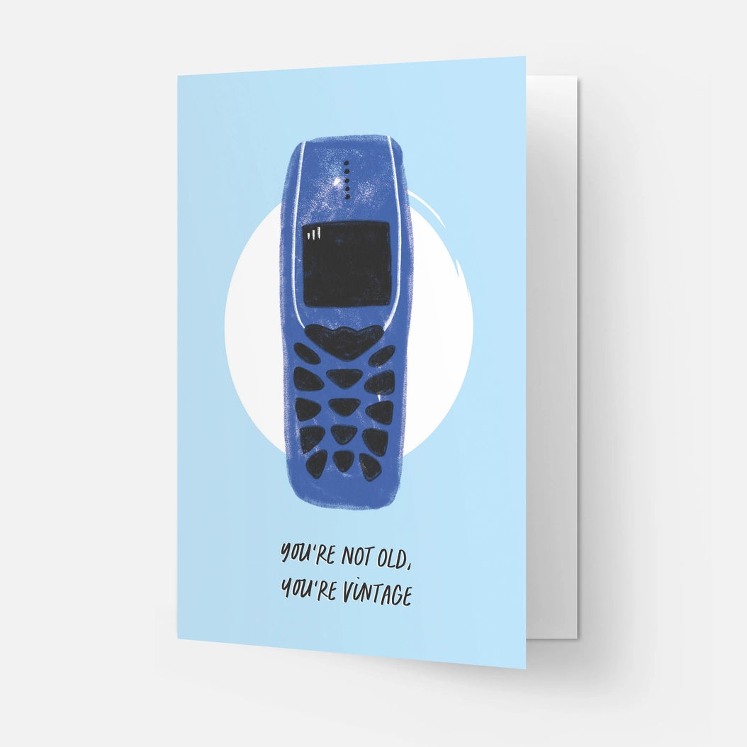 Vintage Phone Birthday Card