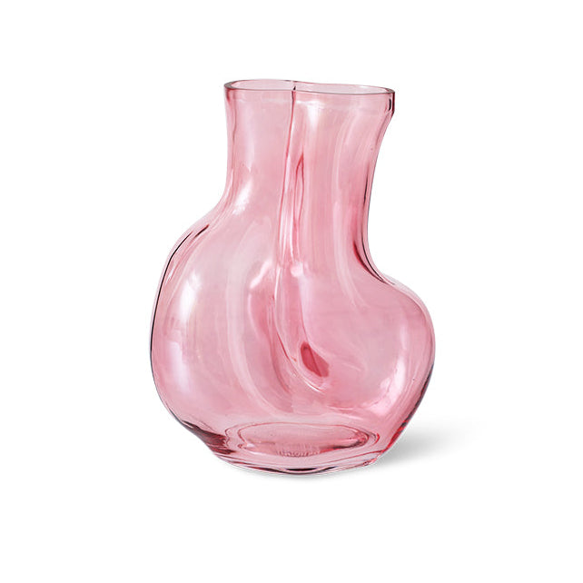 Gleam Glass Vase Rose