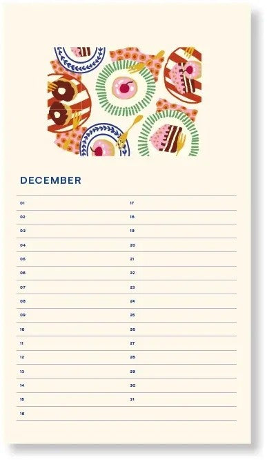 Birthday Calendar Flowers
