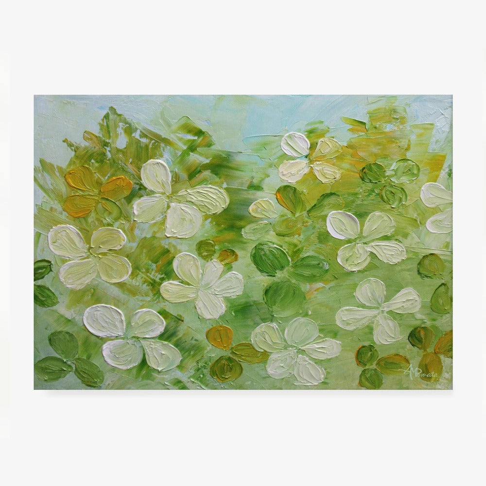 White Blossoms 50x70