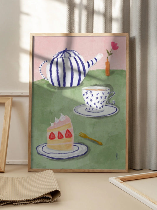 Strawberry Tea Time 30x40