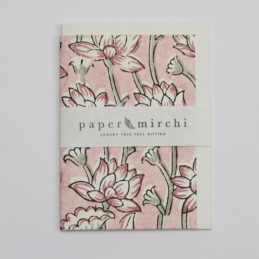 Lotus Pink Earth Greeting Card