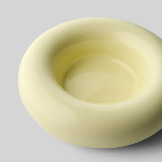 Bob Candle Holder L Yellow