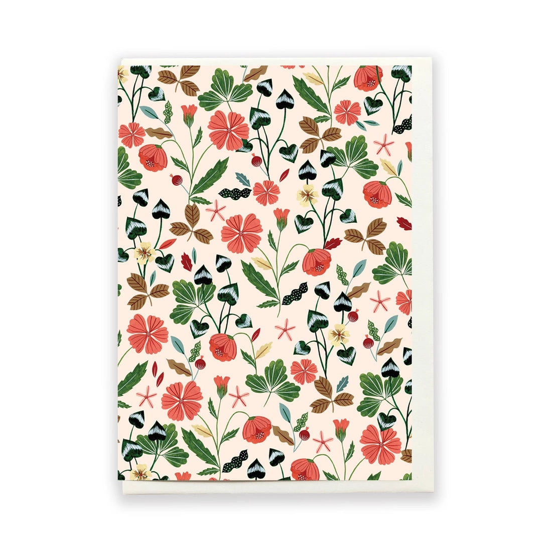 Peach Floral Card
