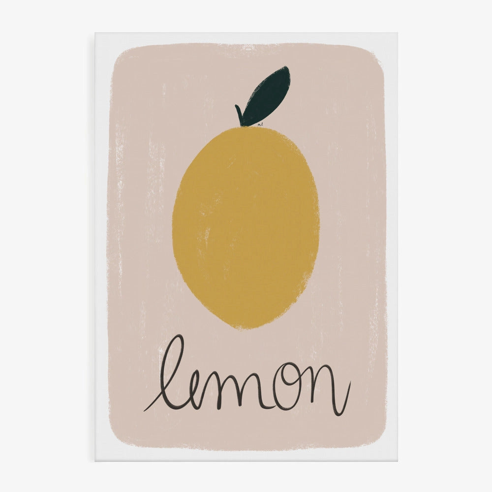 Lemon Lettering 30x40