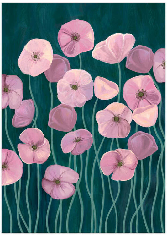 Pink Poppies 30x40