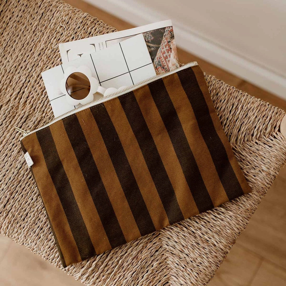 Lili Pouch Stripes Cumin