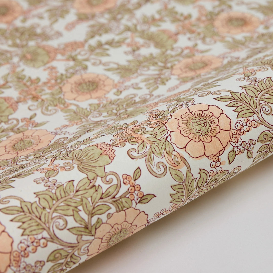 Wild Rose Terracotta Wrapping Paper