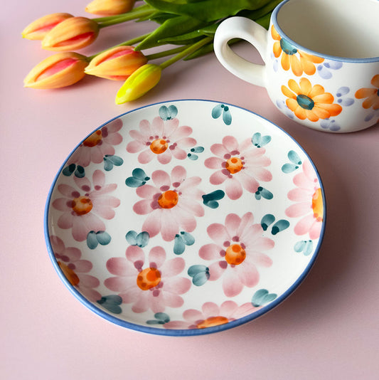 Plate Flower Pink