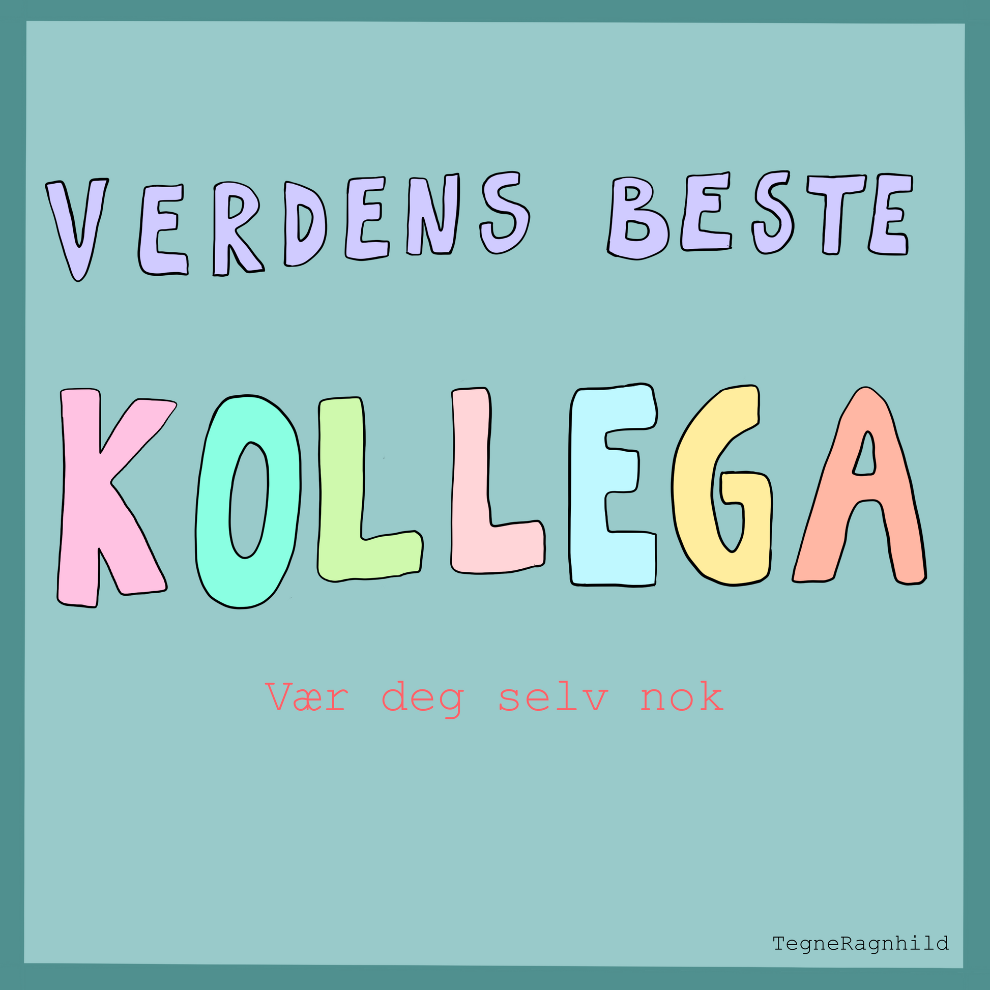 Kort Verdens Beste Kollega