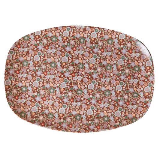 Melamine Plate Fall Floral