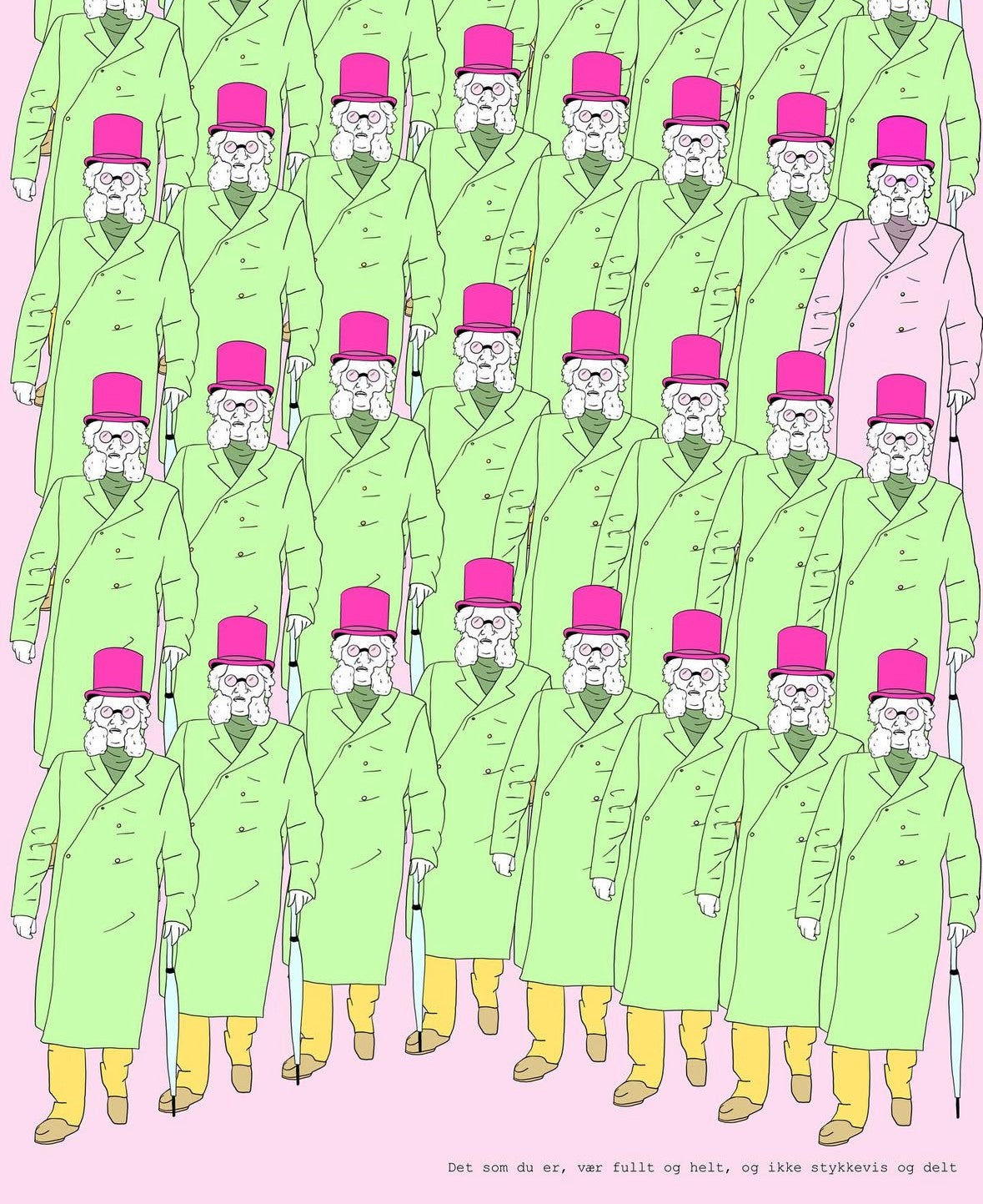 Stykkevis og delt Kunsttrykk A5