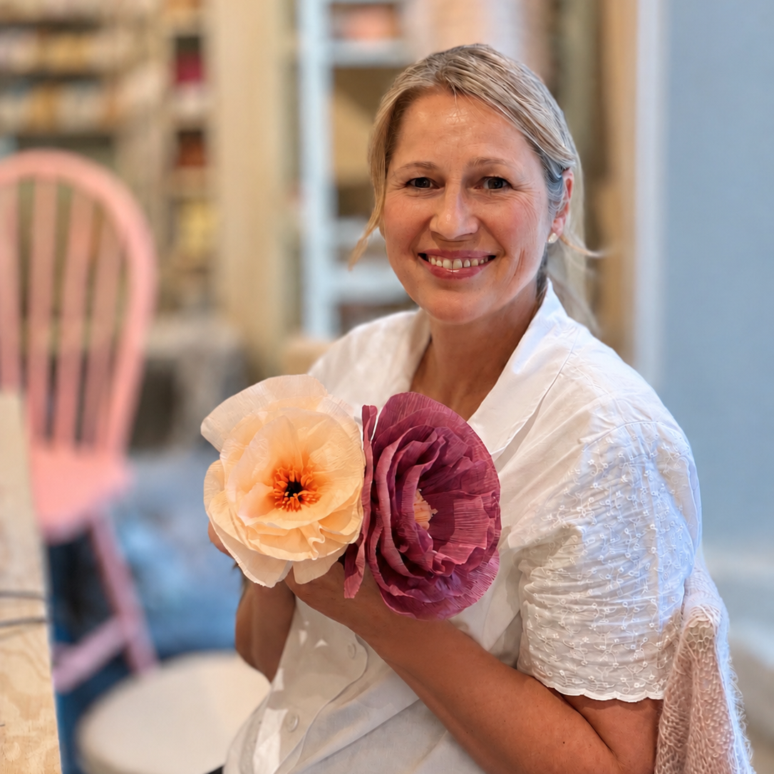 workshop papirblomster